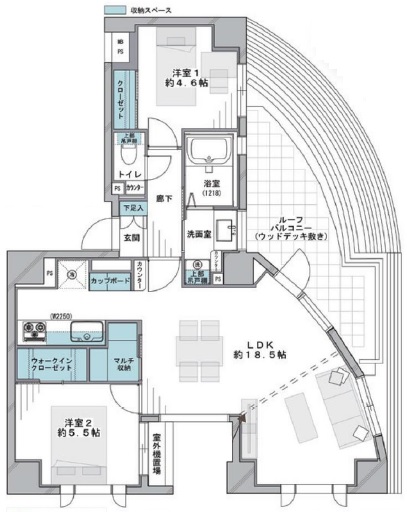 ジェイパーク戸越公園アーキテクト501の間取り