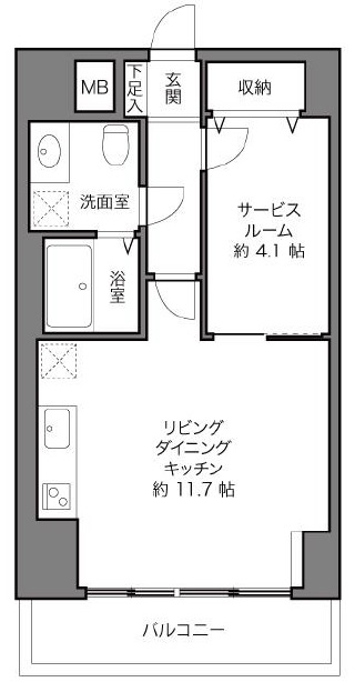 ヒルズ代官山3Fの間取り