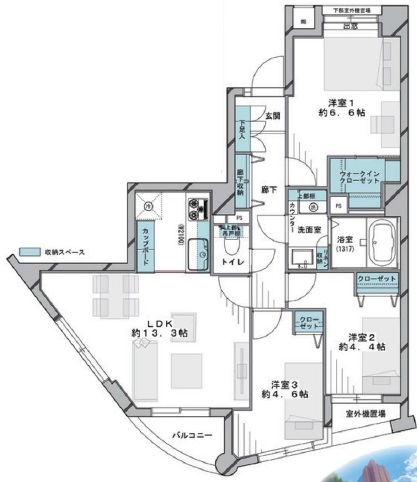 ハウス三軒茶屋202の間取り