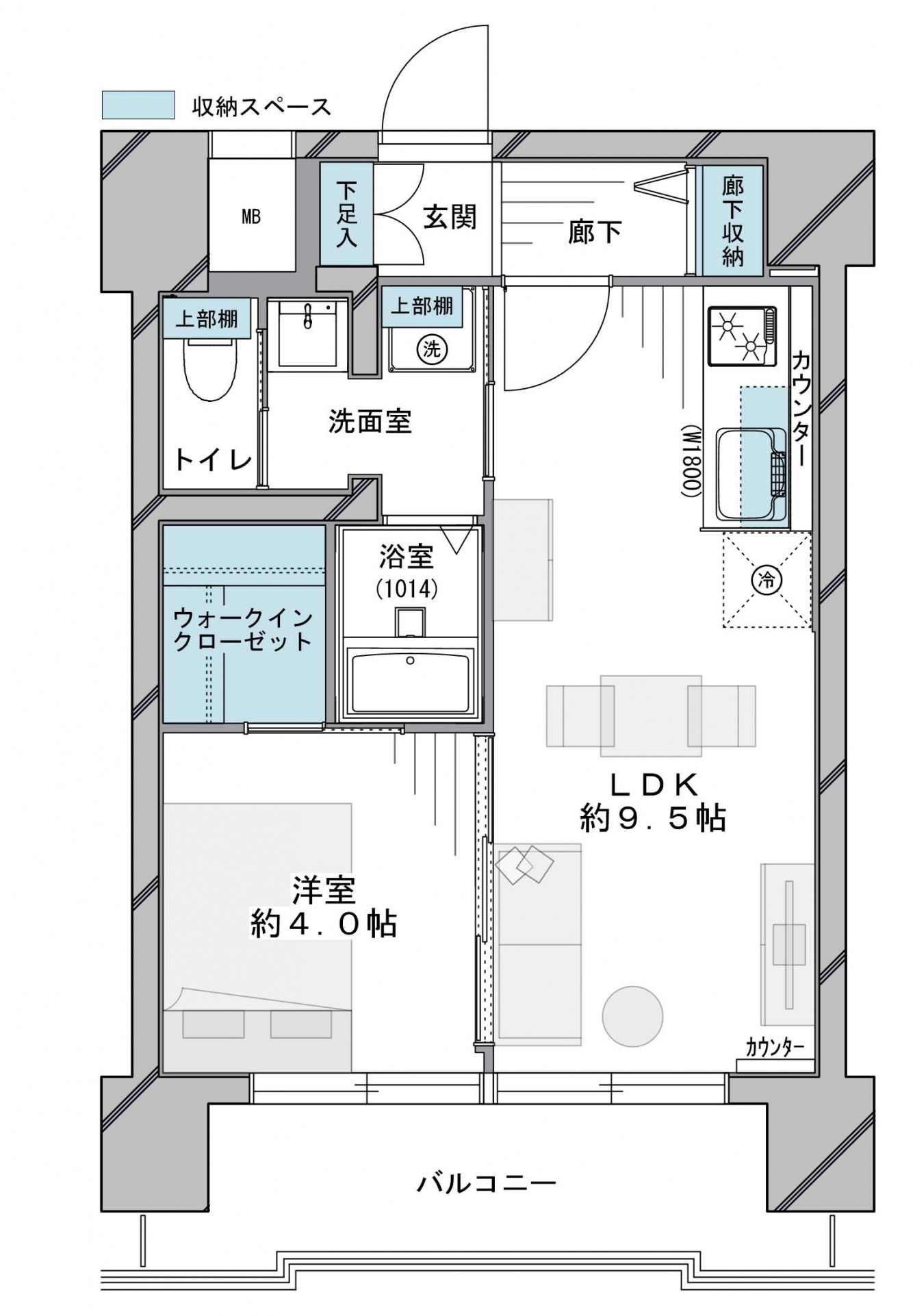 パラスト上目黒504の間取り