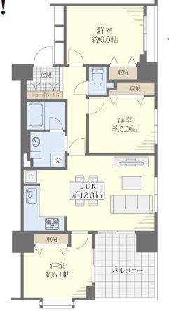 ライオンズマンション渋谷第2903の間取り