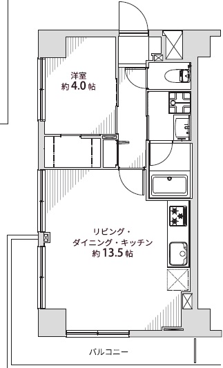 ユニティ上馬201の間取り
