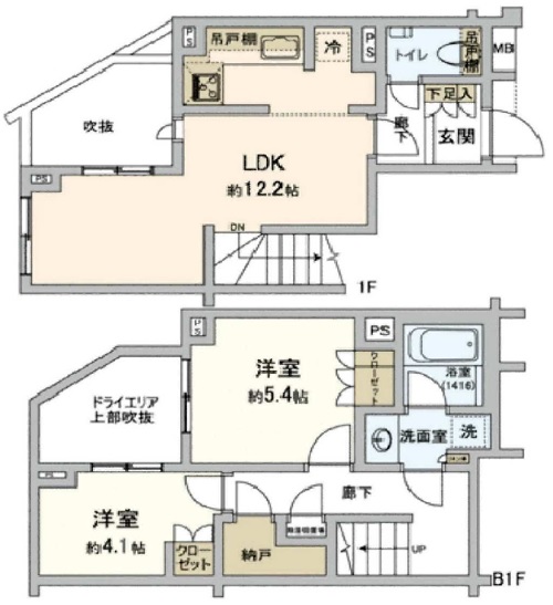 オープンレジデンス学芸大学101の間取り