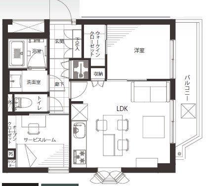 ハウス下馬211の間取り