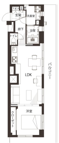 中銀目黒マンシオン506の間取り