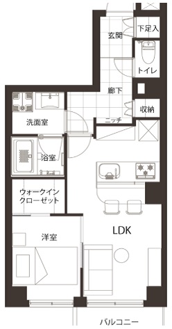 ライオンズマンション学芸大学402の間取り