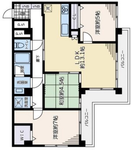 セザール大橋303の間取り