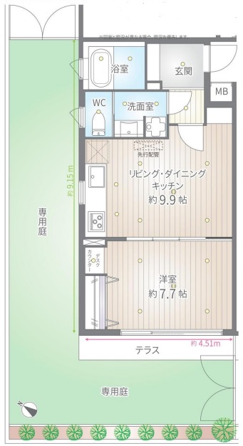 アルカンシエル駒沢103の間取り