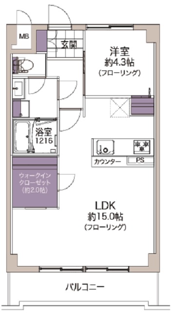 柿の木坂祭―ハイツ202の間取り