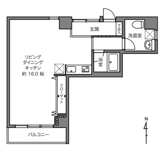 マンション恵比須苑4階の間取り