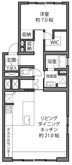 瀬田ハイツ3階の間取り