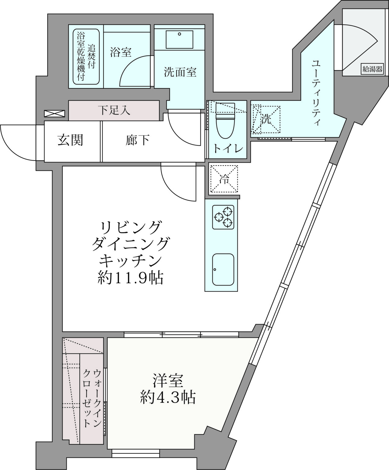 若林ヴィラージュ701の間取り