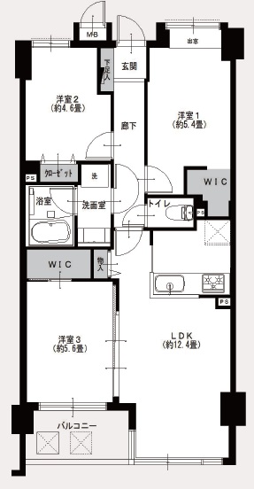 キャニオングランデ碑文谷南203の間取り