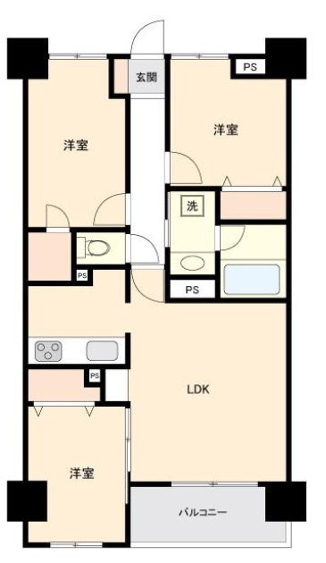 ガーデンホーム笹塚1階の間取り