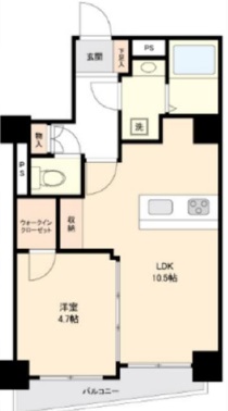 ワコー若林マンション1階の間取り