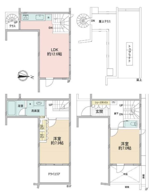 ｍotif等々力1階の間取り