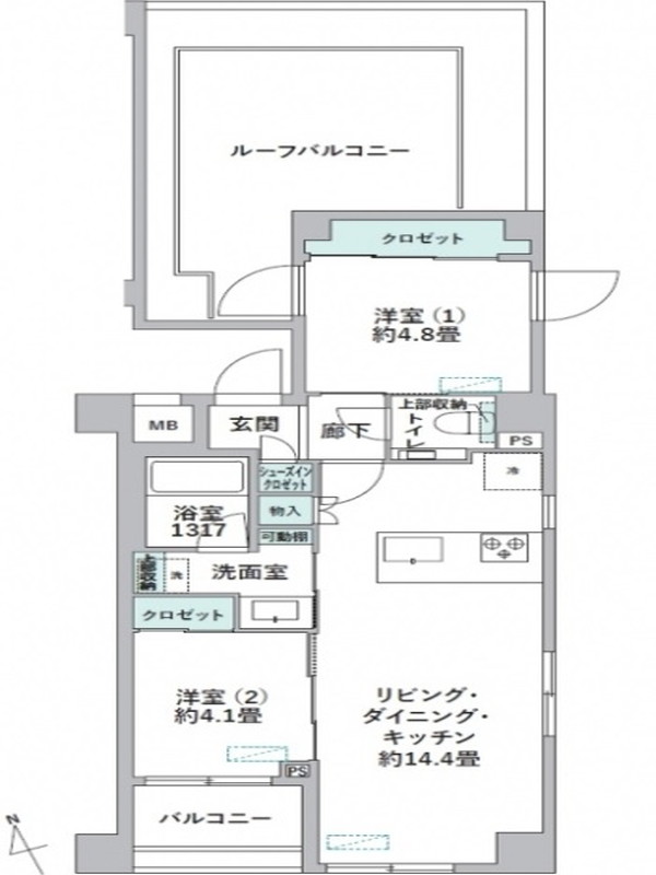 THE三軒茶屋駅HOUSE404の間取り