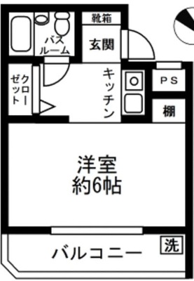 スカイコート世田谷上馬2階の間取り