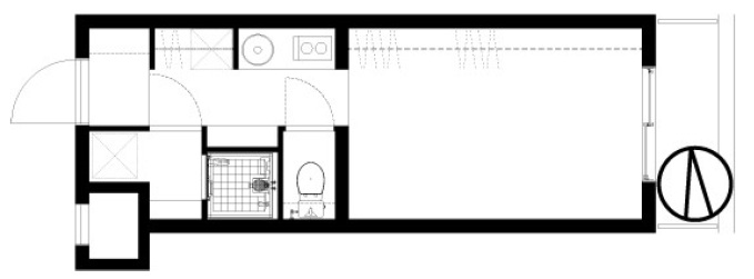 ルーブル三軒茶屋4階部分の間取り