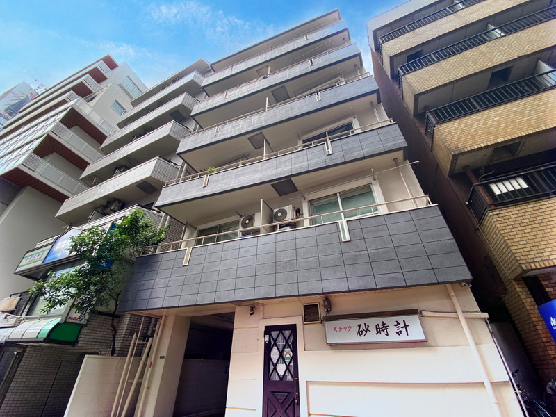 新大橋スカイマンション6階の外観