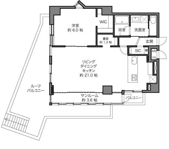 ウィン目黒2階の間取り