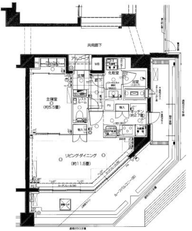 ピアース三軒茶屋レジデンス4階の間取り