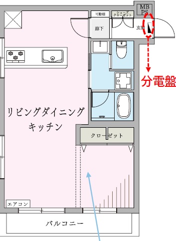 ビリジアン学芸大学2階の間取り