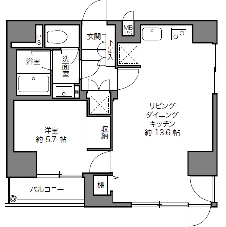 ジャルダン目黒2Fの間取り