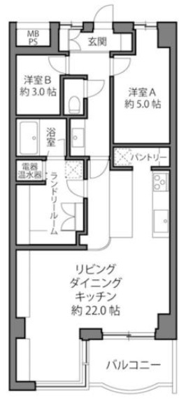 パシフィックニュー自由が丘4階の間取り