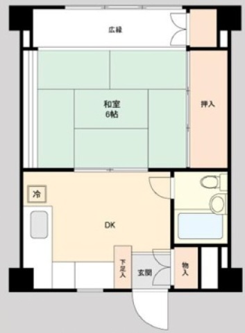 東山サンハイツ3階の間取り