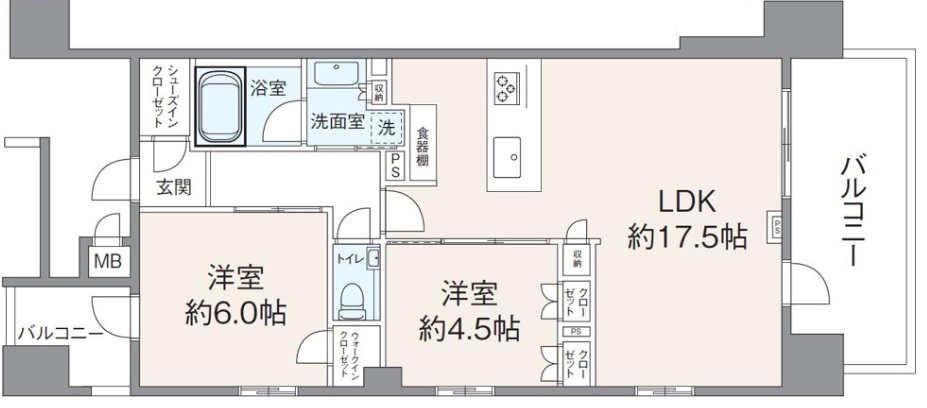 プレシス駒沢2階の間取り