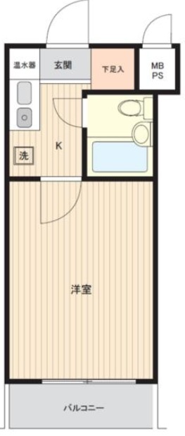 ロンスター三軒茶屋1階の間取り