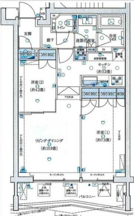 ロイヤルシーズン二子玉川2階の間取り