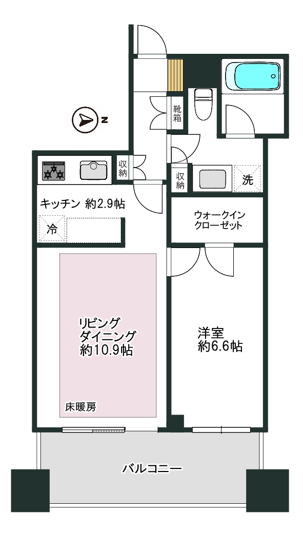 マスタービューレジデンス1階の間取り