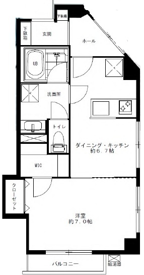 パレドール上用賀2階の間取り
