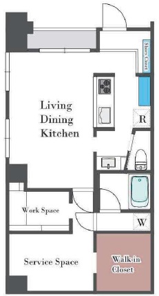 ワコーレ目黒アートステージ1階の間取り