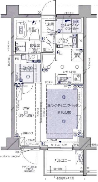 ピアース自由が丘レジデンス2階の間取り