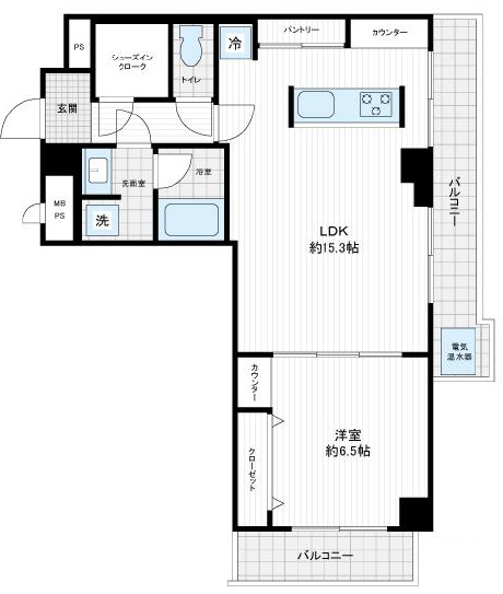 ドミール二子玉川2階の間取り