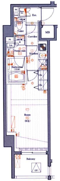 PREMIUM CUBE 目黒東山 #mo5階の間取り