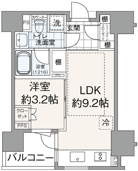 インプレスト　コア　代官山5階の間取り