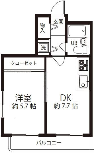 タウンハウス中目黒2階の間取り