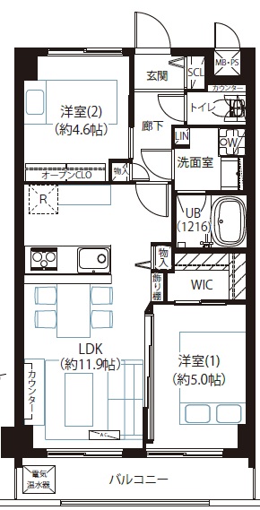 グレイス二子玉川4階の間取り