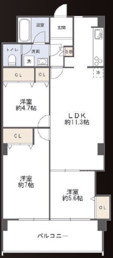 ニュー代々木マンション2階の間取り